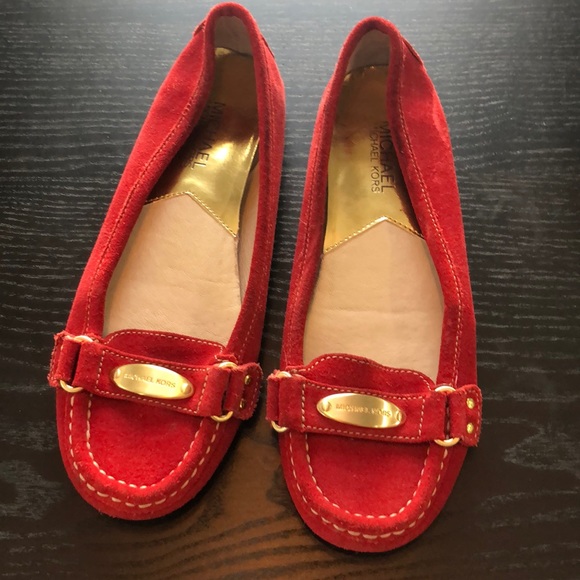 Michael Kors Shoes - Red Michael Kors Flats size 7
